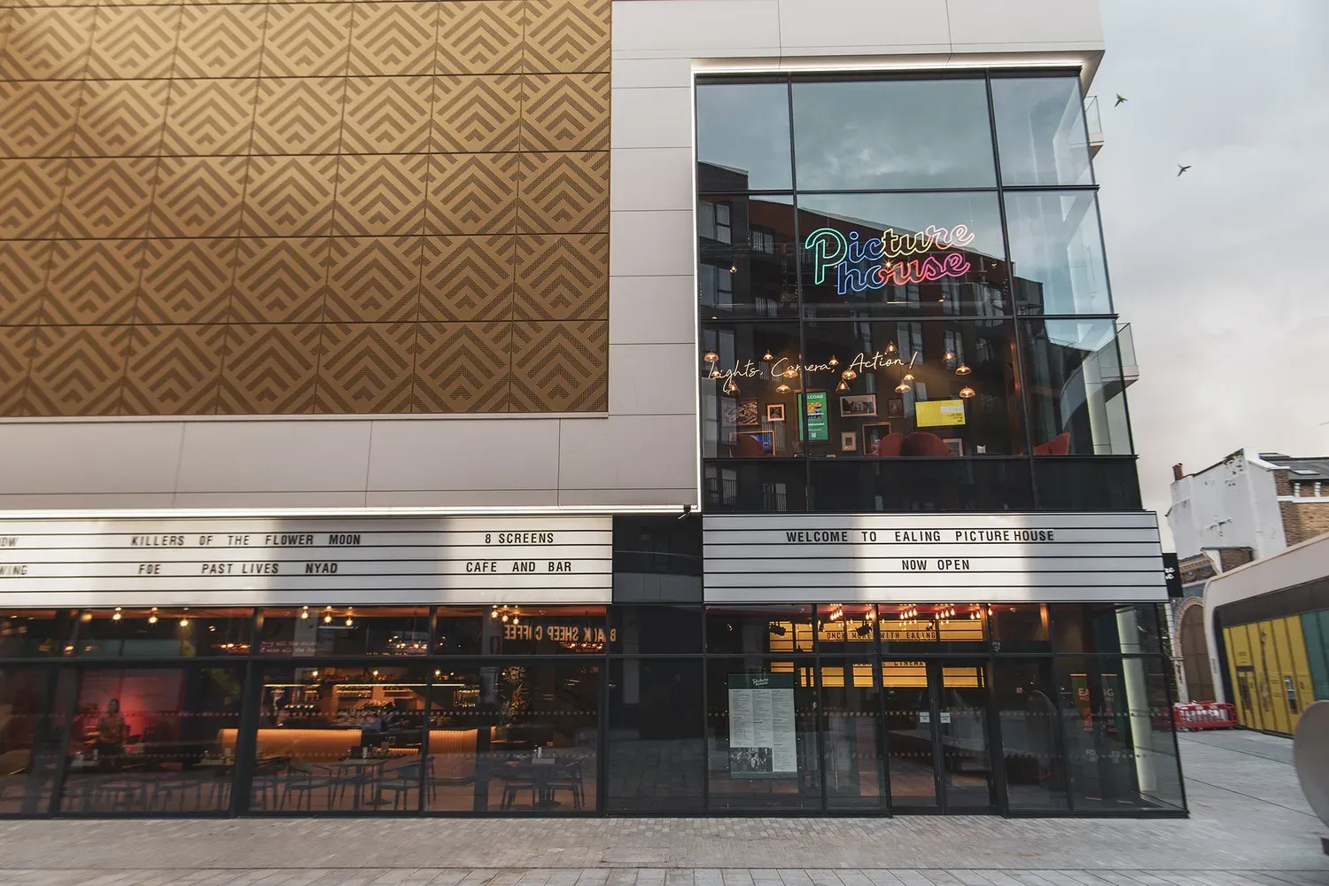 The Ealing Picture House cinema, its Picture House neon and marquee